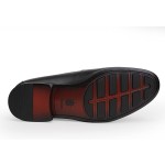 Leather Dress Shoes for Men, Luxury Classic Moc-Toe Penny Shoes Bit Slip-on Loafer for Mens