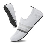 Womens Mens Slippers Slip-on Barefoot House Shoes Knit Socks Shoes Portable Travel Shoes