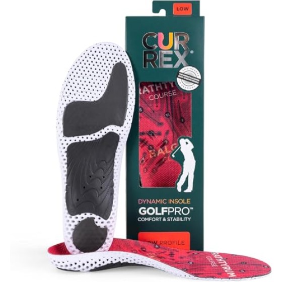 CURREX GolfPRO Insole - Men, Women & Youth Dynamic Support Insole - for Perfect Support & Posture on The Course - More Precision & Superior Comfort During The Game