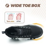 Waterproof Steel Toe Boots for Men Wide Width Non Slip Work Shoes Slip Resistant Safety Toe Sneakers Indestructible Construction Composite Toe Shoe Puncture Proof Footwear