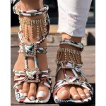 Womens Square Toe Flat Sandals for Women Pink Strappy Rhinestone Sandals Summer Trendy Party Shoes