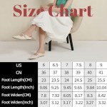 Women’s Pointed Toe Flats Sandals Slides Shoes with Strap Buckle