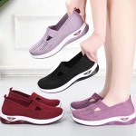 Orthopedic Shoes for Women,Womens Wide Width Breathable Sneaker Comfortable Non Slip on Sneakers Lightweight Arch Support Soft Foam Cushion Women's Woven Diabetic Walking Nurse Shoes