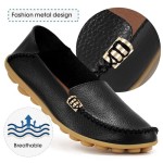 DUOYANGJIASHA Women's Comfortable Loafers Casual Round Toe Moccasins Wild Driving Flats Soft Walking Shoes Women Slip On