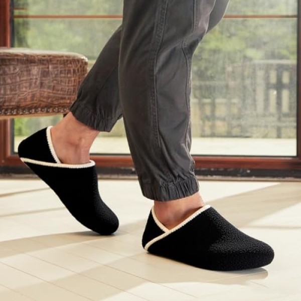 Womens Mens Slippers Cozy House Shoes Indoor Slipper Portable Travel Shoes with Soft Rubber Sole