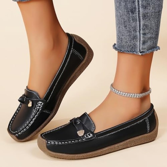 Loafers for Women Business Casual Dress Shoes Comfortable Lightweight Penny Loafers Slip On Work Office Flats Walking Shoes
