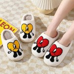 Generic Bad Cute Bunny Slippers: Red, Size 9.5-10 Women/8.5-8.5 Men